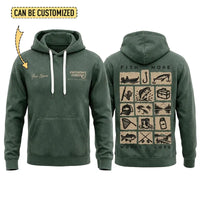 Personalized Fish More Worry Less Fishing Hoodie
