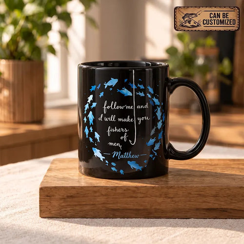 Personalized Fishers Of Men Christian Fishing Mug