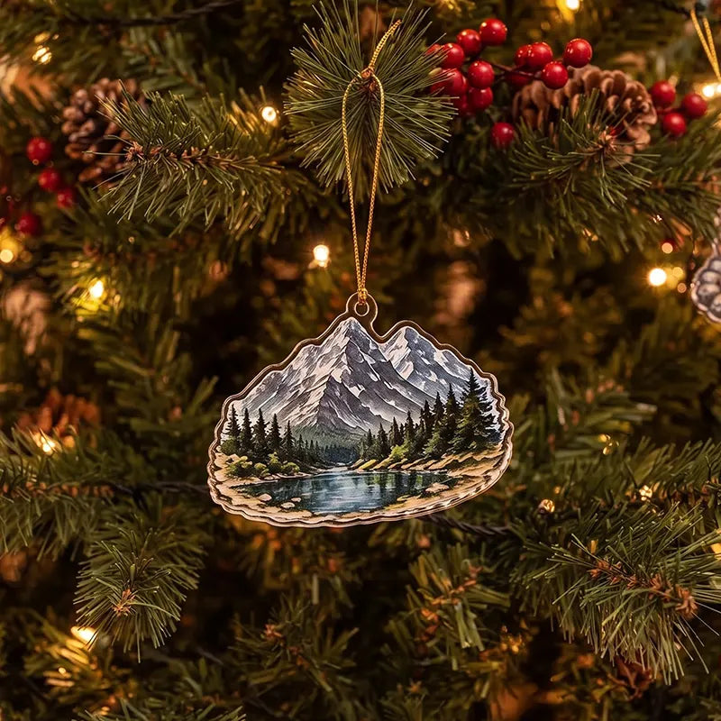 Camping Outdoor Adventure Christmas Ornament