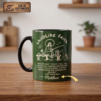 Childlike Faith Matthew 18:3 Ceramic Mug