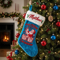 Personalized Gone Fishing Christmas Fish Stocking