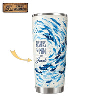Personalized Fishers of Men Watercolor Fish 20oz Tumbler