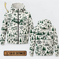 Personalized Camp More Worry Less Adventure Windbreaker Jacket