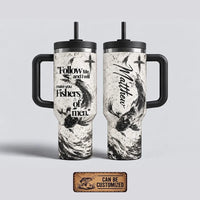 Personalized Matthew 4:19 Christian Fishers of Men 40oz Tumbler