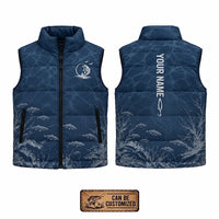 Personalized Underwater Fishing Water Ripple Puffer Vest