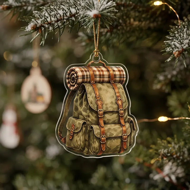 Camping Outdoor Adventure Christmas Ornament