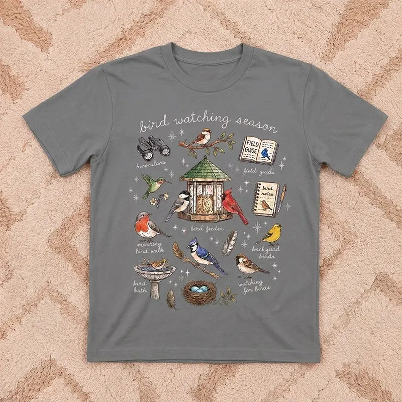 Bird Watching Season Vintage Nature T-Shirt