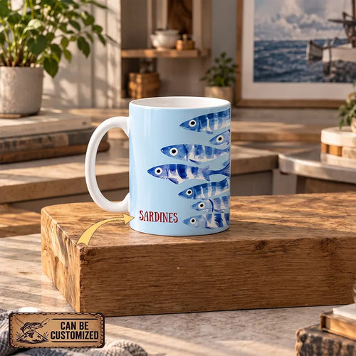 Sardines Fishing Ceramic Mug