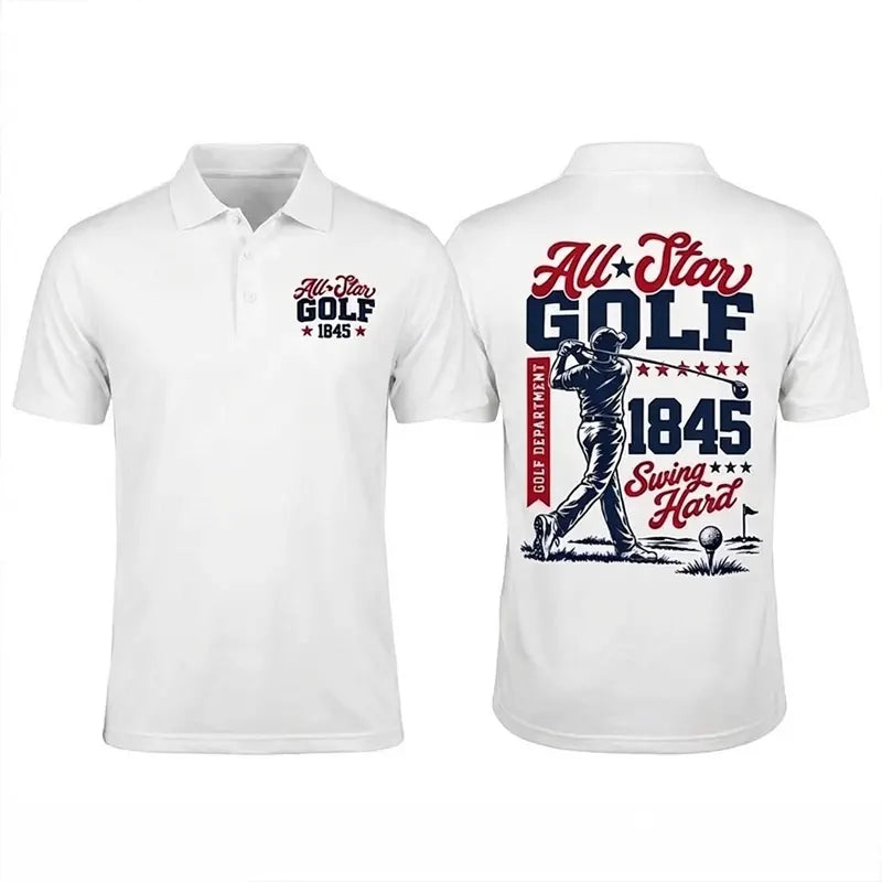 Personalized All-Star Golf Vintage Polo Shirt