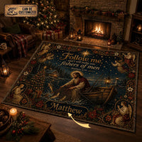 Personalized Fishers of Men Christmas Rug