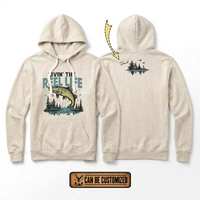 Personalized Livin' The Reel Life Fishing Hoodie