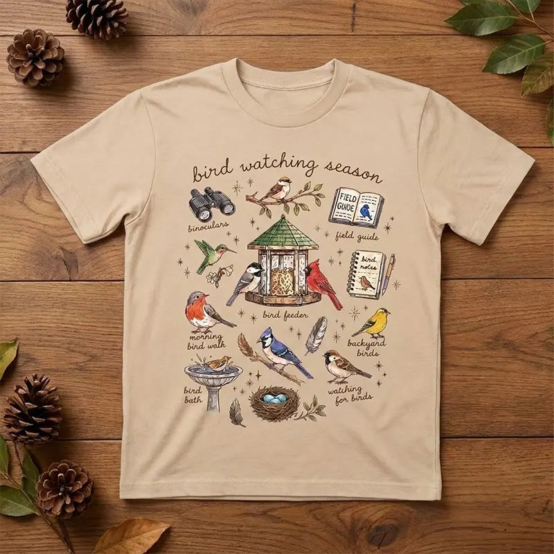 Bird Watching Season Vintage Nature T-Shirt