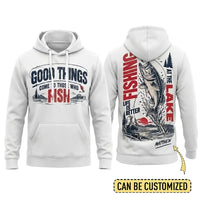 Personalized Good Things Come To Those Who Fish Fishing Hoodie