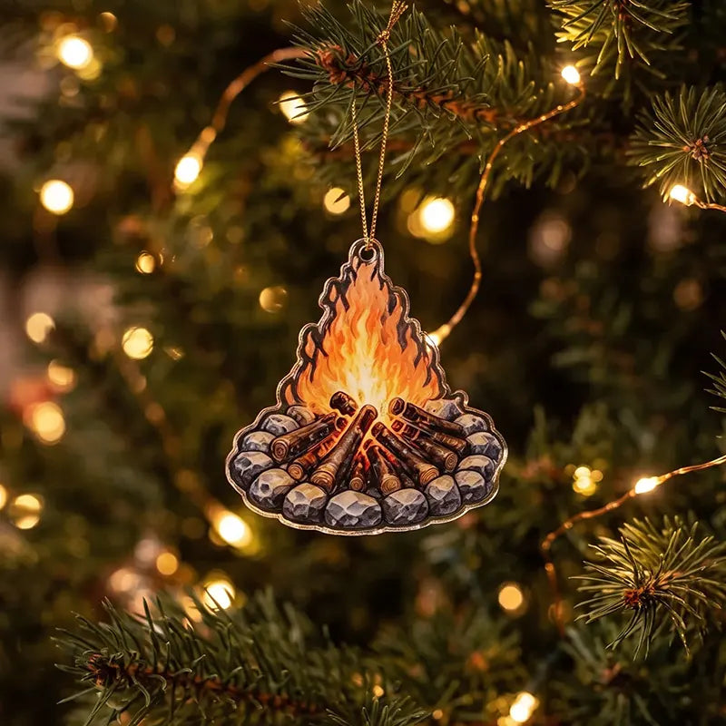 Camping Outdoor Adventure Christmas Ornament