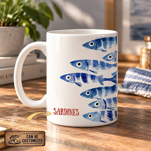 Sardines Fishing Ceramic Mug