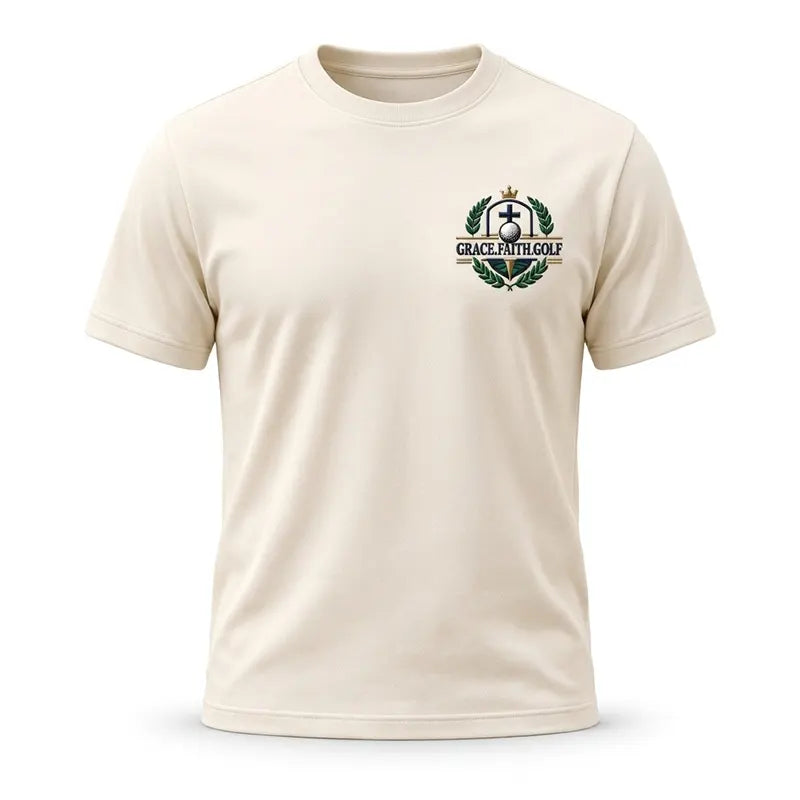 Grace Faith Golf Christian Embroidered T-Shirt
