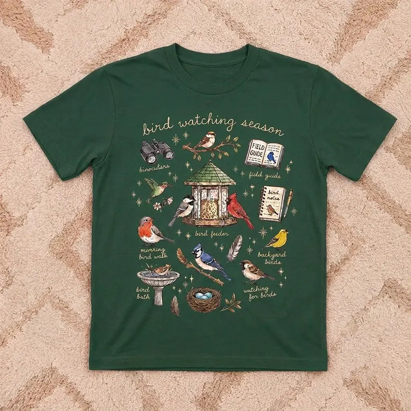Bird Watching Season Vintage Nature T-Shirt
