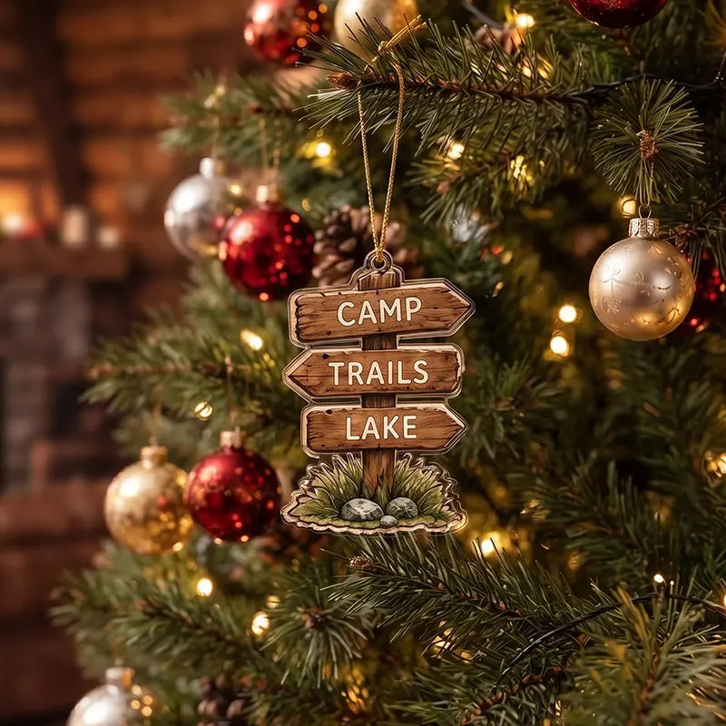 Camping Outdoor Adventure Christmas Ornament