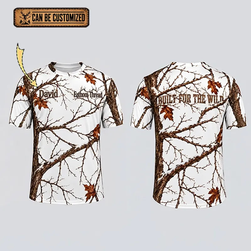Fathom Thread Snow Camo Personalized T-Shirt