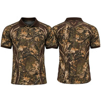 Fathom Threads Deer Antler Camo Hunting Polo Shirt