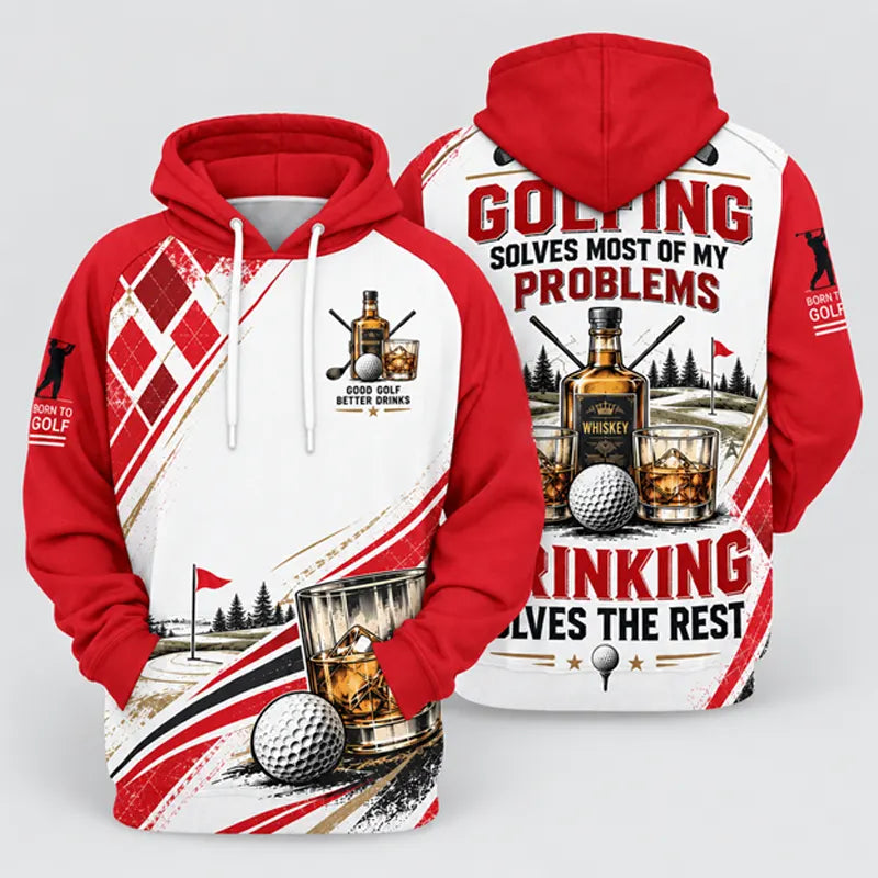 Good Golf Better Drinks Personalized Golf Hoodie