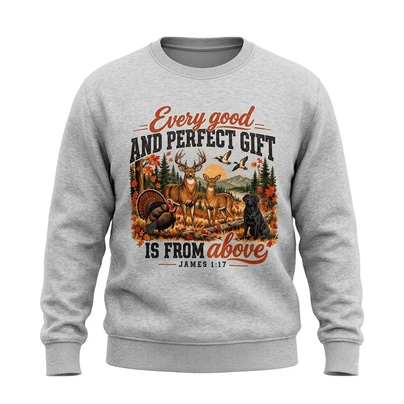 Every Good And Perfect Gift From Above Vintage Wildlife Outdoor Sweater