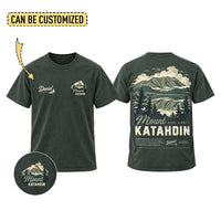 Personalized Mount Katahdin Vintage Hiking T-Shirt