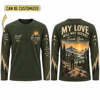 Christian Faith Mountain Landscape Long Sleeve Shirt