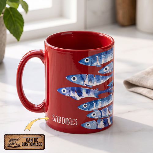 Sardines Fishing Ceramic Mug