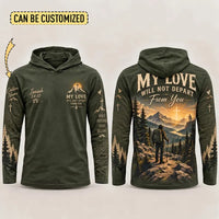 Christian Faith Mountain Landscape Hooded Long Sleeve Shirt