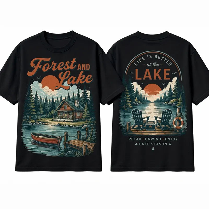 Forest And Lake Life Is Better At The Lake T-Shirt