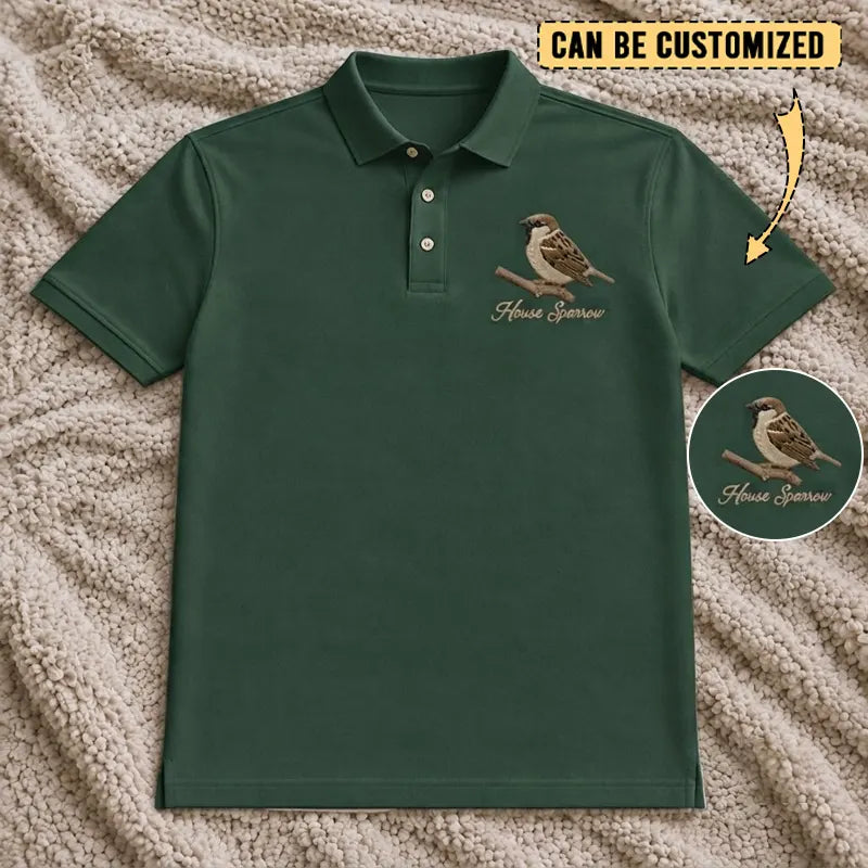 House Sparrow Embroidered Polo Shirt