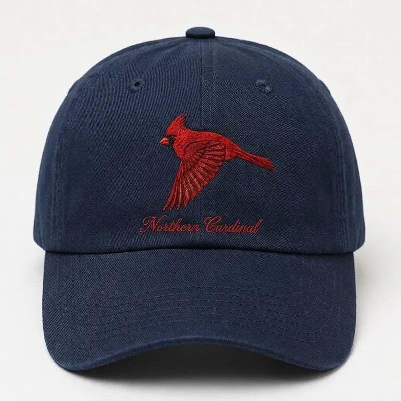 Bird Watching Bird Species Northern Cardinal Embroidered Cap