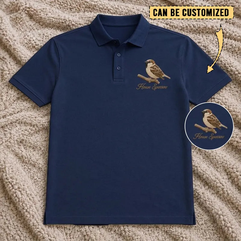 House Sparrow Embroidered Polo Shirt