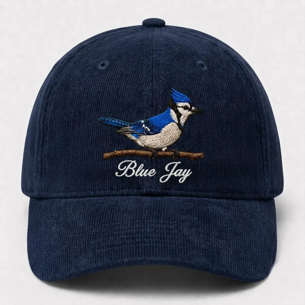 Bird Watching Bird Species Blue Jay Embroidered Cap