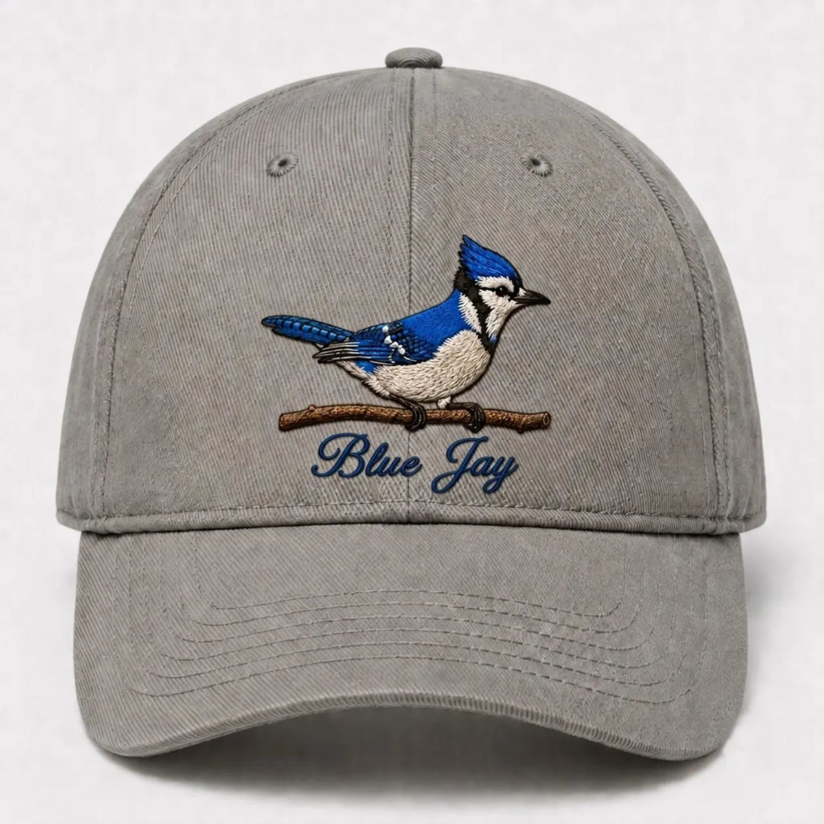 Bird Watching Bird Species Blue Jay Embroidered Cap