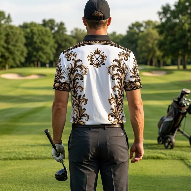 Royal Crest Luxury Golf Polo Shirt