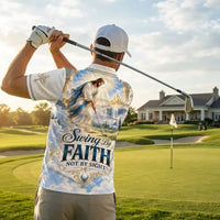 Personalized Swing By Faith Golf Christian Polo Shirt