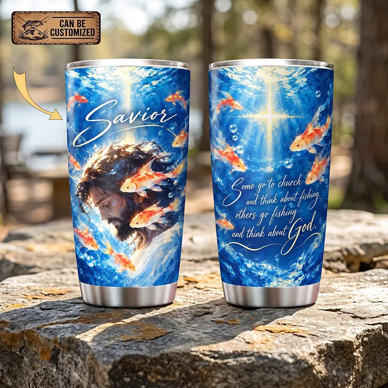 Savior Jesus Fishing Faith 20oz Tumbler