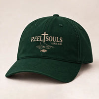 Reel Souls Christian Fishing Embroidered Cap