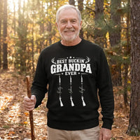 Personalized Best Buckin' Grandpa Ever Hunting Sweater