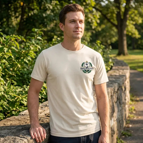 Grace Faith Golf Christian Embroidered T-Shirt