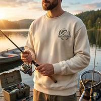 Grace Faith Fishing Christian Bass Sweater – Print & Embroidery