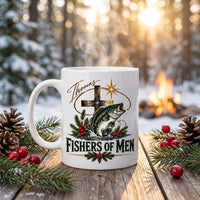 Personalized Fishers of Men Christmas Christian Fishing Mug
