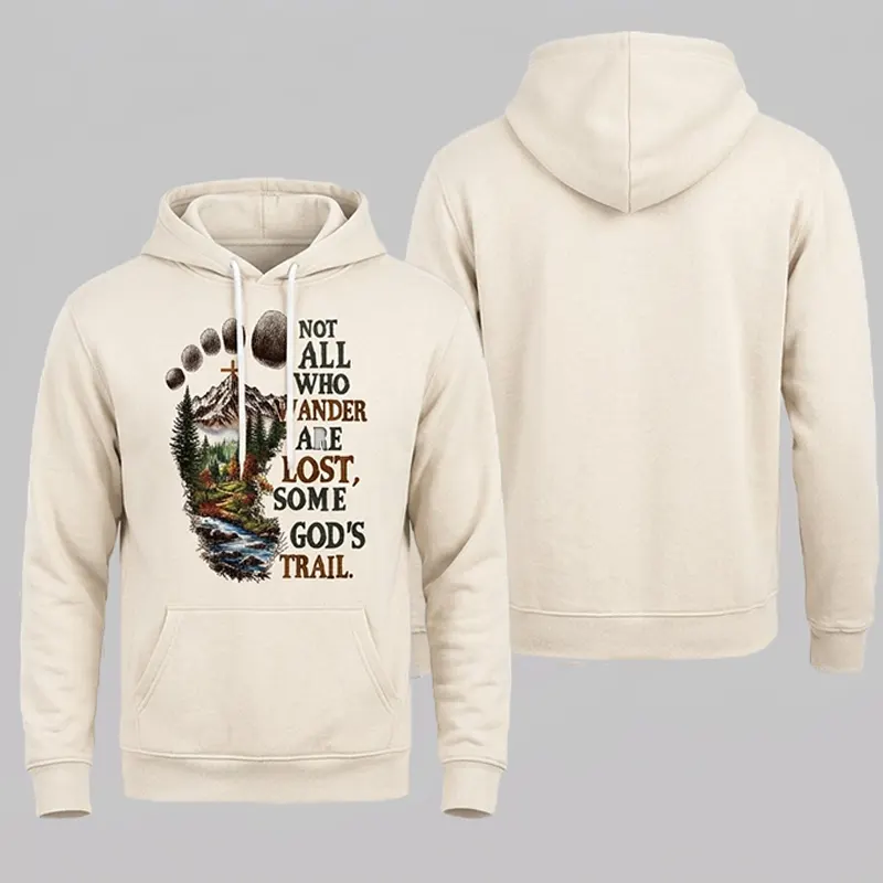 Following God's Trail Christian Mountain Hoodie