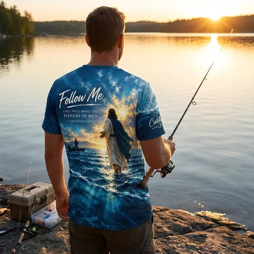 Personalized Fishers of Men Catholic Fishing T-Shirt