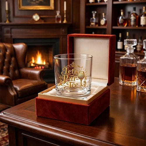 Let’s Par-Tee Golf Whiskey Glass