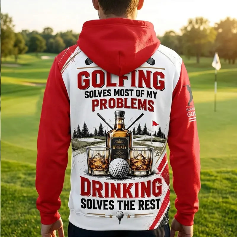 Good Golf Better Drinks Personalized Golf Hoodie