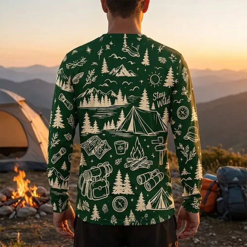 Personalized Camp More Worry Less Adventure Long Sleeve Shirt