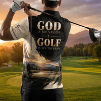 Personalized God Is My Savior Golf Christian Polo Shirt